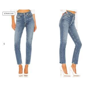 Agolde Riley High Rise Straight Crop